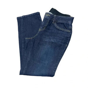 Christopher‎ & Banks Signature Slimming Petite Jeans Dark Wash Mid Rise